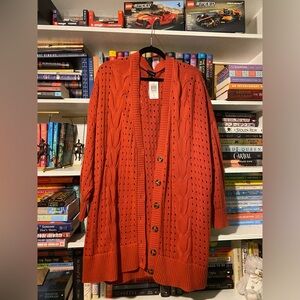 Deep Orange Torrid Cardigan